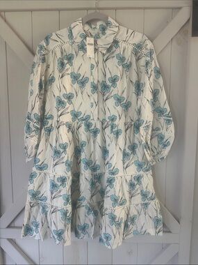 Maeve NWT Bettina Dress with Teal Floral Print